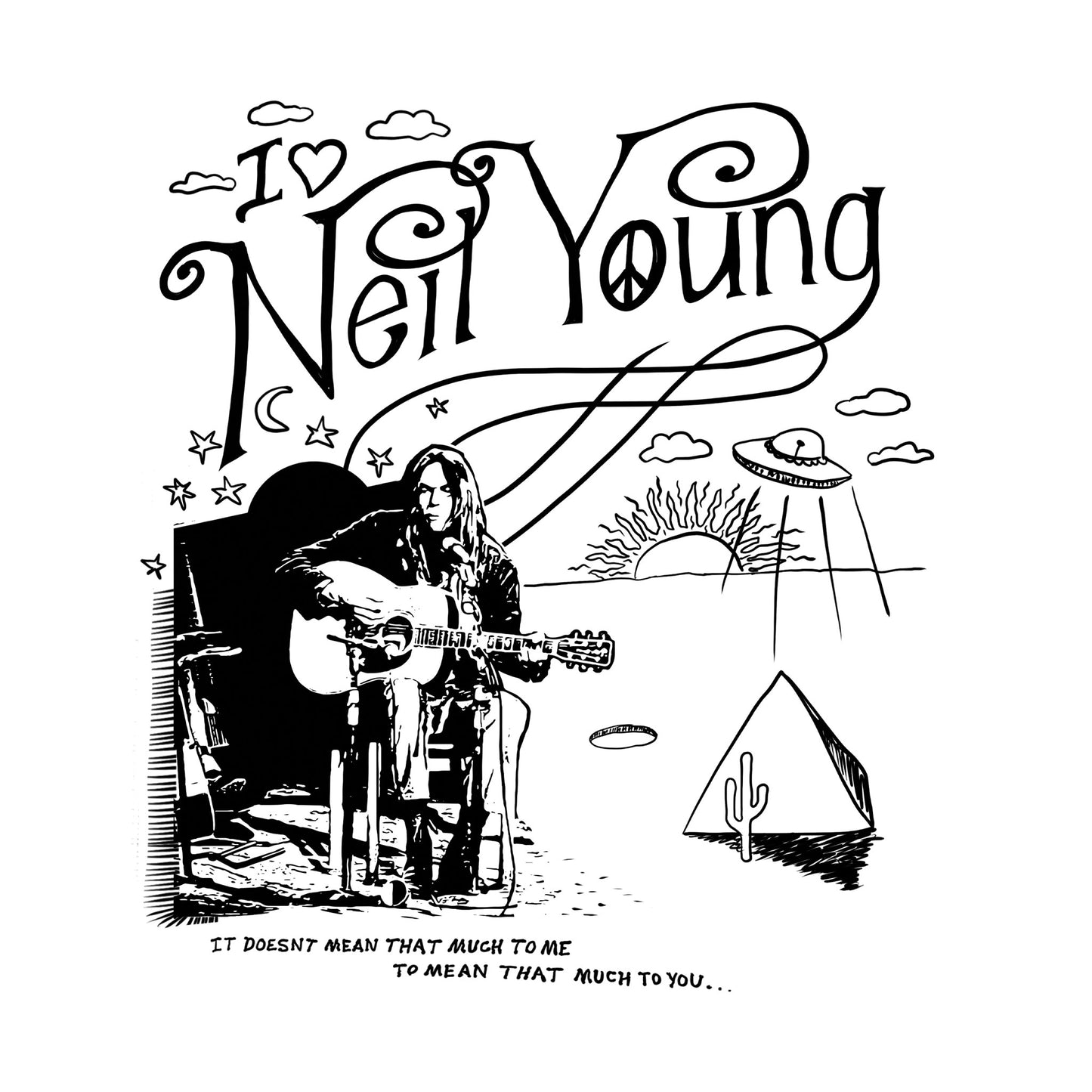 I love Neil Young T-Shirt